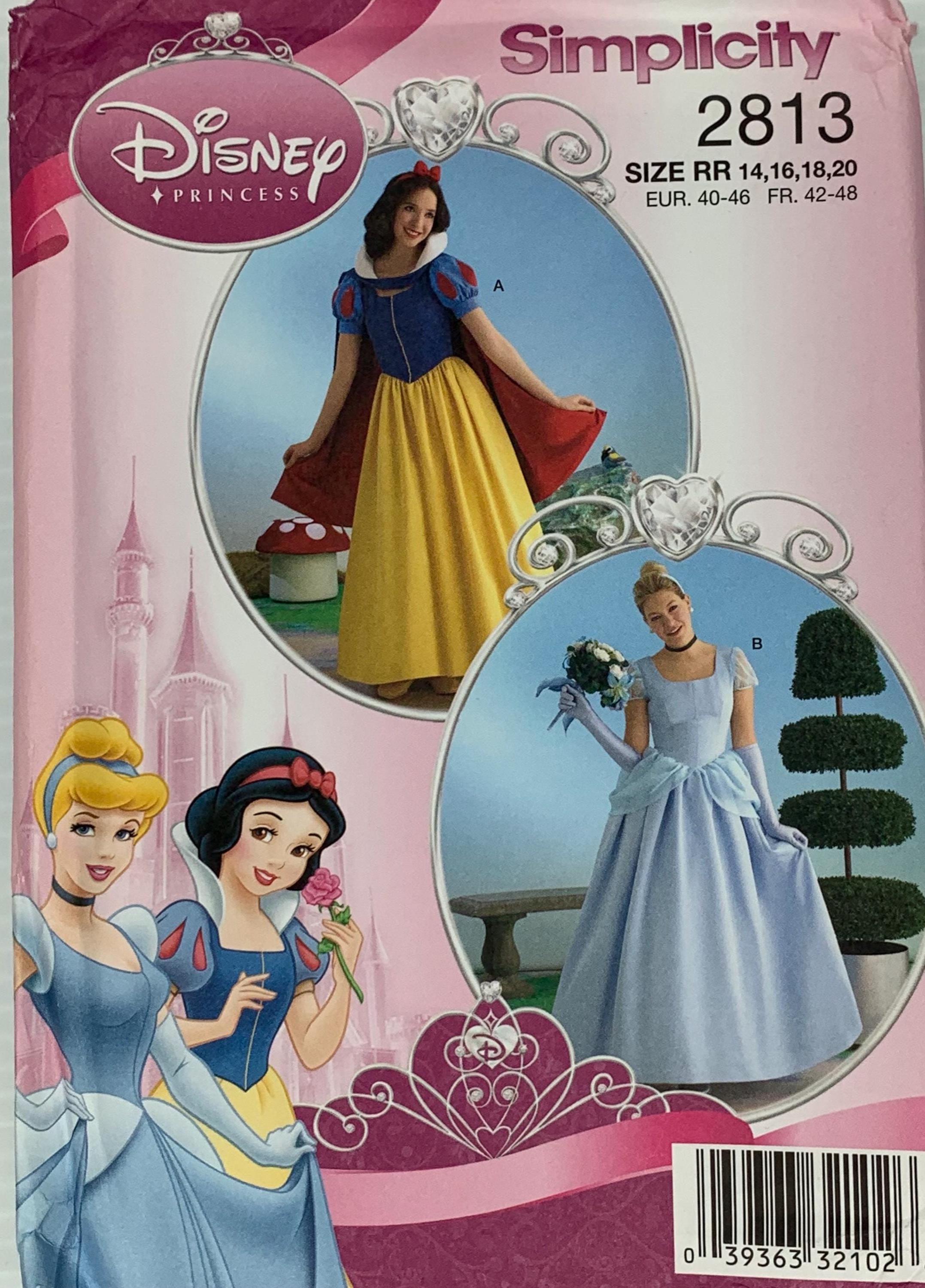 Disney Princess Costume Sewing Pattern Simplicity 2813 Adult Sizes 14 ...