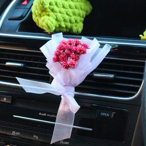 Luxury Car Air Freshener | Flower Air Freshener | Scented Car Decor | Perfume Diffuser | Scented Bouquet | Car Scent | Valentine&#39;s Day Gift