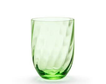 Handgjort Karin Green Tumblerglas: Virvel, 200 ml, 2-pack