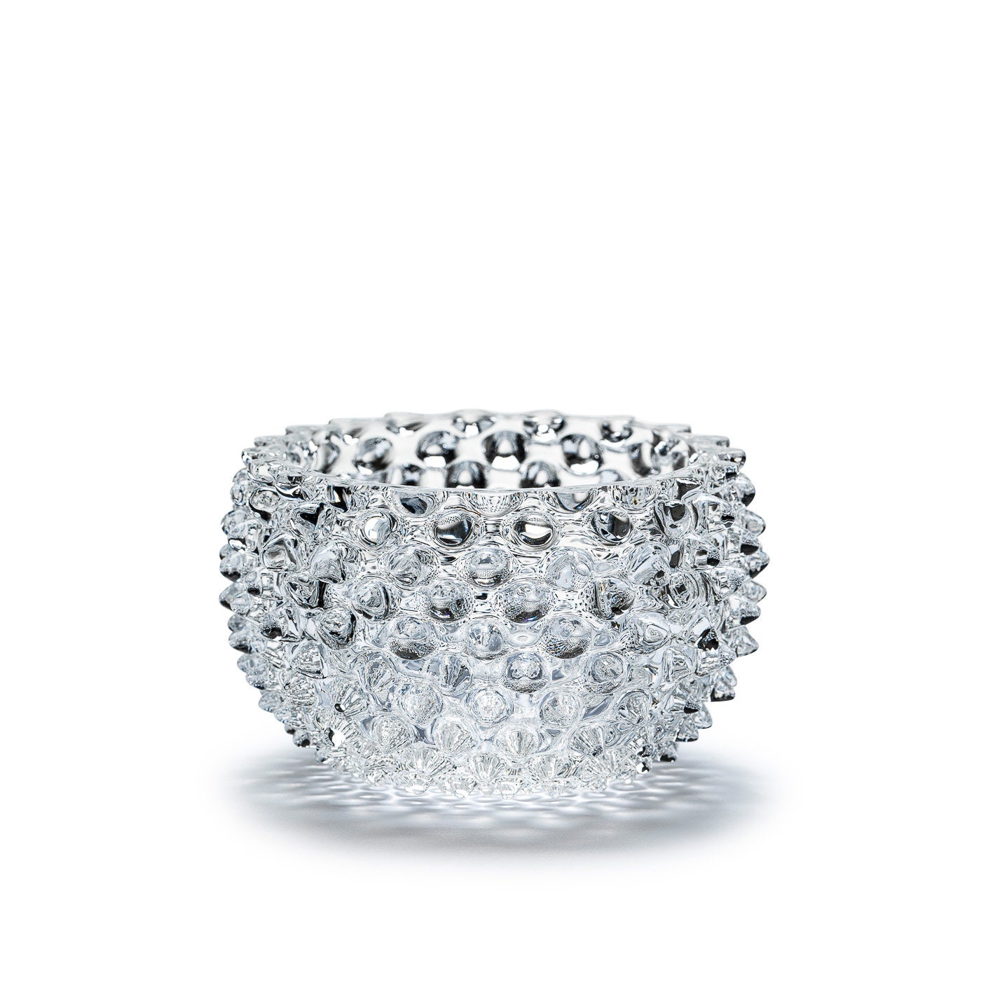 In Flore Charlotte crystal glass bowl, clear