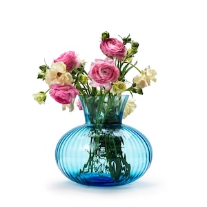 In Flore Catherine vase, blue, 22 cm