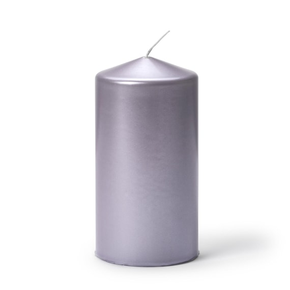 Lot De 6 Bougies Coniques Zodax 25,4 Cm - Bleu Métallique Clair Et Blanc - Design Festif Moderne