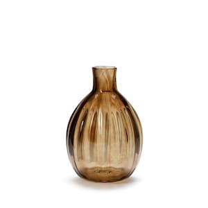 In Flore Sara hand-blown mini vase, brown