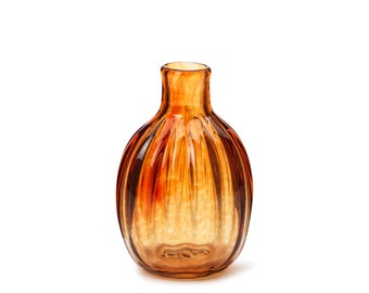 In Flore Sara hand-blown mini vase, orange