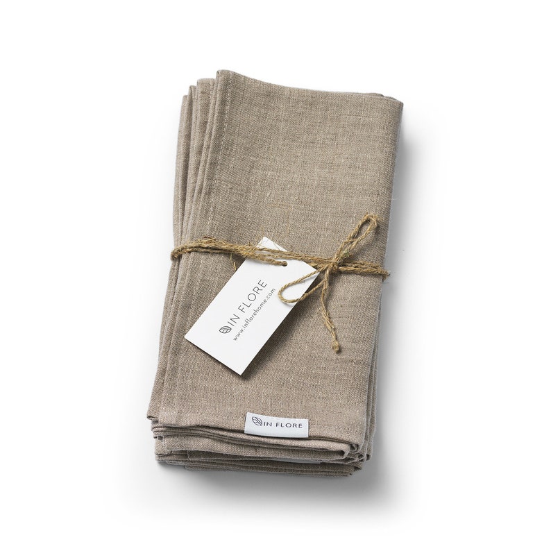 In Flore Stella Linen Table Napkin - Thumbnail 4