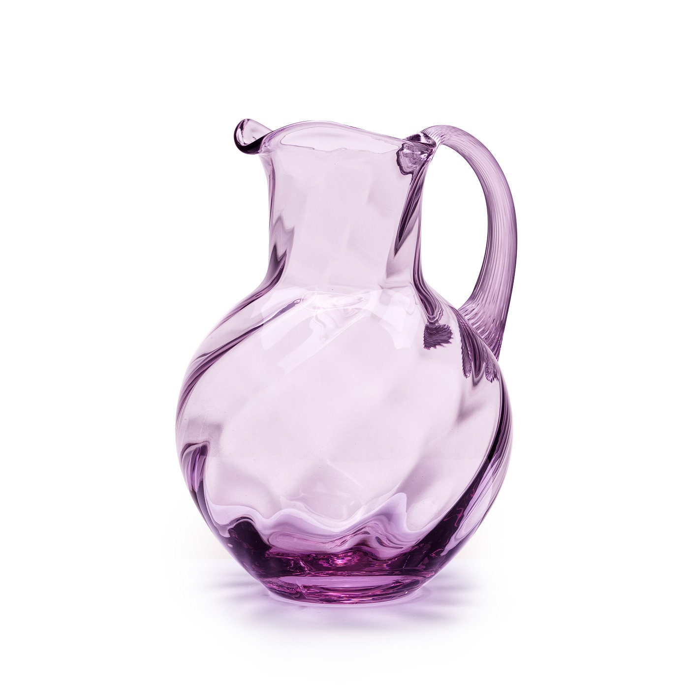 Dans La Carafe en Verre Cristal Flore Sylvia, Violet