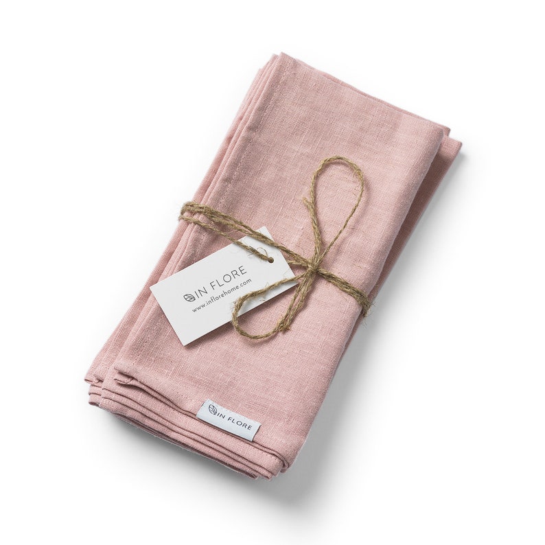 In Flore Stella Linen Table Napkin - Thumbnail 2