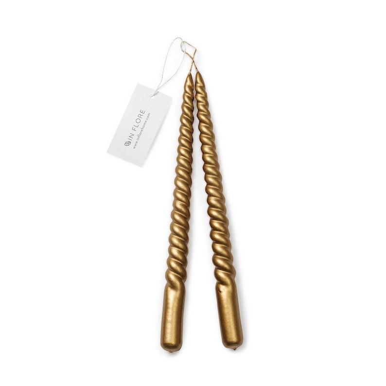 In Flore Hannah Twisted Taper Candle - Thumbnail 4