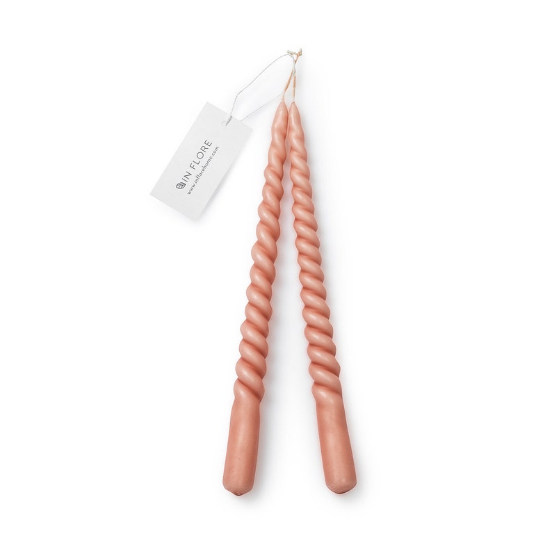 In Flore Hannah Twisted Taper Candle - Thumbnail 5