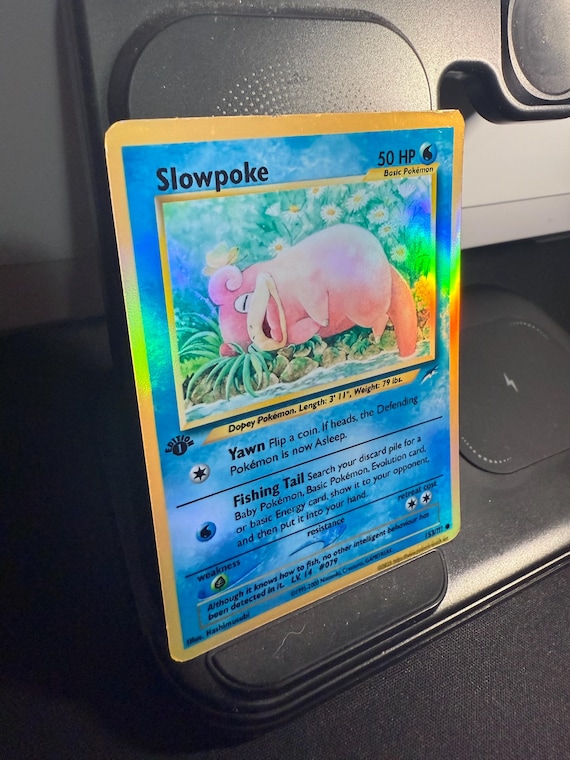 pokemon card slowpoke ACE 10 - & Psyduck GX - 096/094 - Miracle Twin Colorless Retreat Cost 151 PokeArtica AI Artwork Custom
