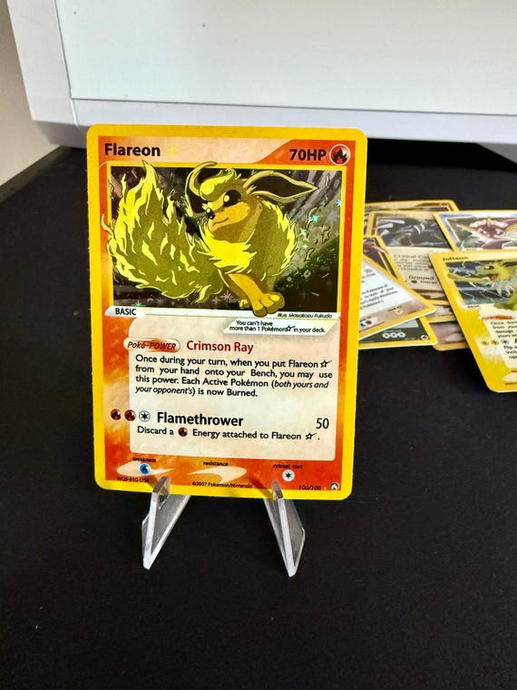 Flareon gold star proxy orica Pokmon gx vstar vmax Handmade Holo Proxy Card
