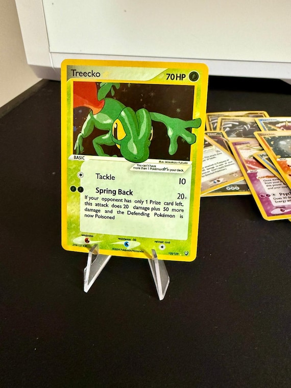 Treecko Gold Star Proxy Orica Pokmon Gx Vstar Vmax Handmade Holo Proxy Card  - Etsy