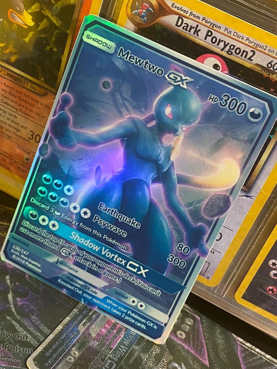 M Shadow Mewtwo ex pokemon card