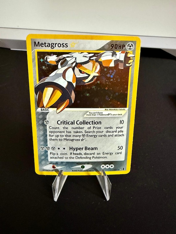 Metagross gold star proxy orica Pokmon gx vstar vmax Handmade Holo Proxy  Card