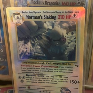 Cartão proxy Holo feito à mão do renascimento dos heróis do ginásio de Norman