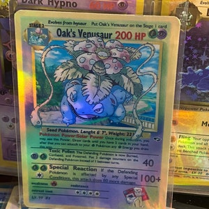 Oak’s Venusaur Gym Heroes renaissance Carte proxy Holo faite à la main