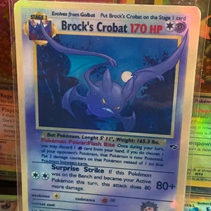 Cartão proxy Holo feito à mão do renascimento dos heróis do ginásio de Brock