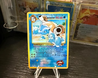 1999 Blastoise 1st Edition Shadowless Holographic Proxy Card