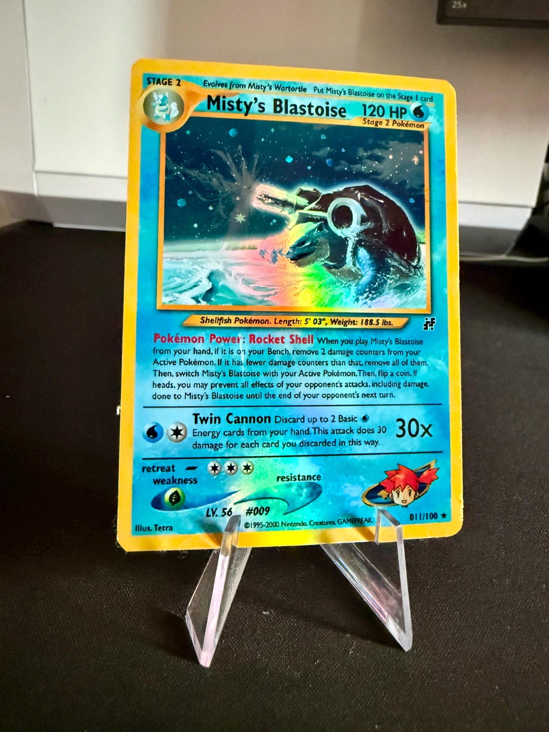 Misty's Blastoise Gym Heroes Revival Handmade Holo Proxy