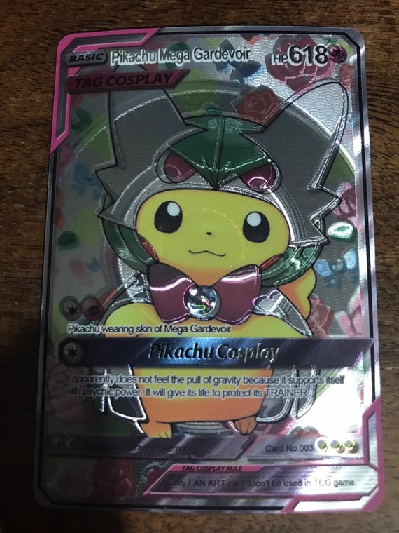 Pikachu Mega Gardevoir Y GX EX M MEGA Pokemon Orica Custom Card Shadow Vmax  Gigantamax Dynamax Tag Team V Charizard 