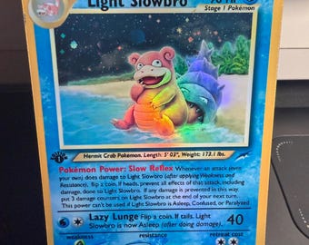 Light Slowbro revival Handmade Holo Proxy Card