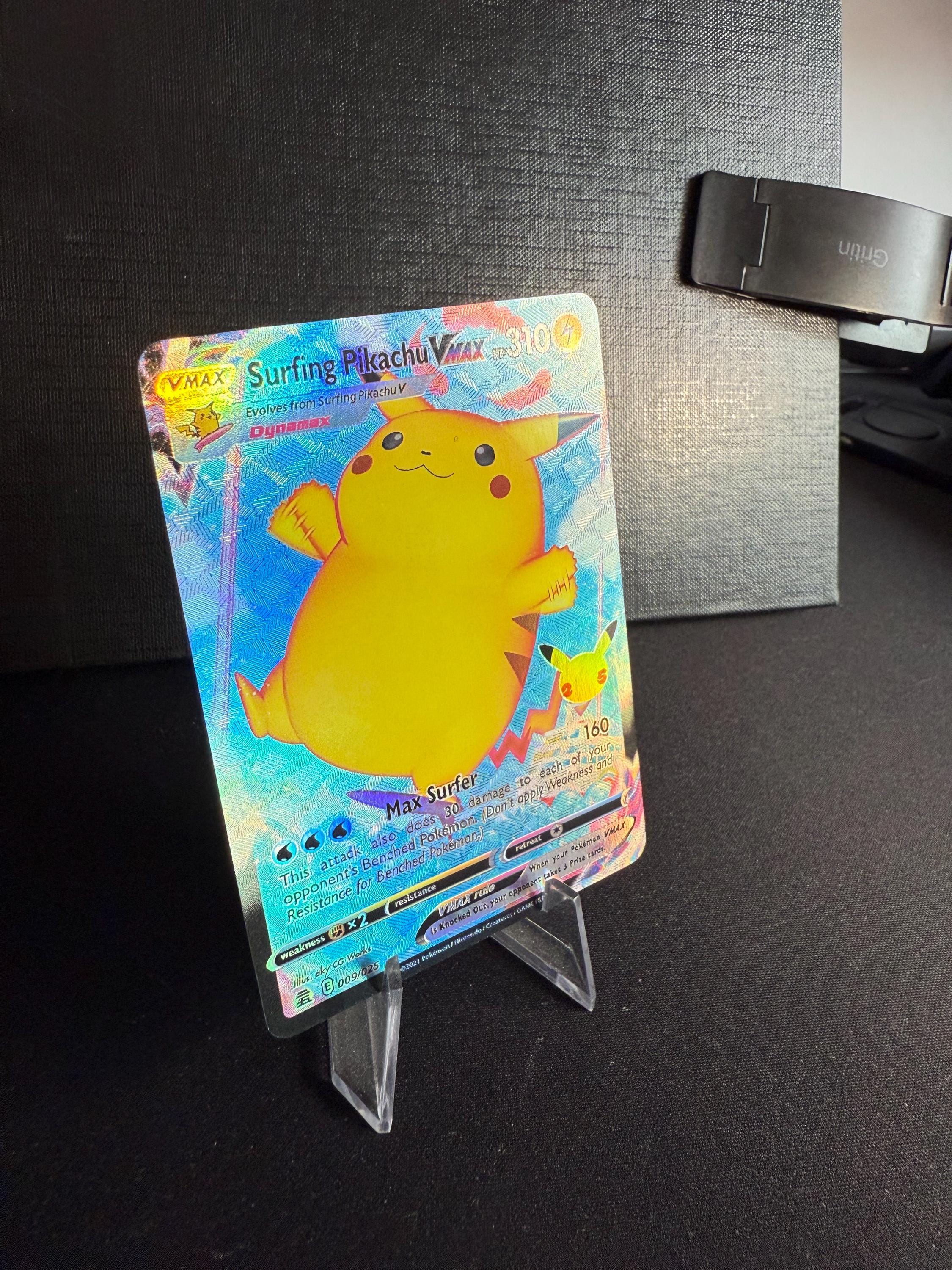 Surfing Pikachu V Orica Pokémon Gx Vstar Vmax Handmade Holo Proxy