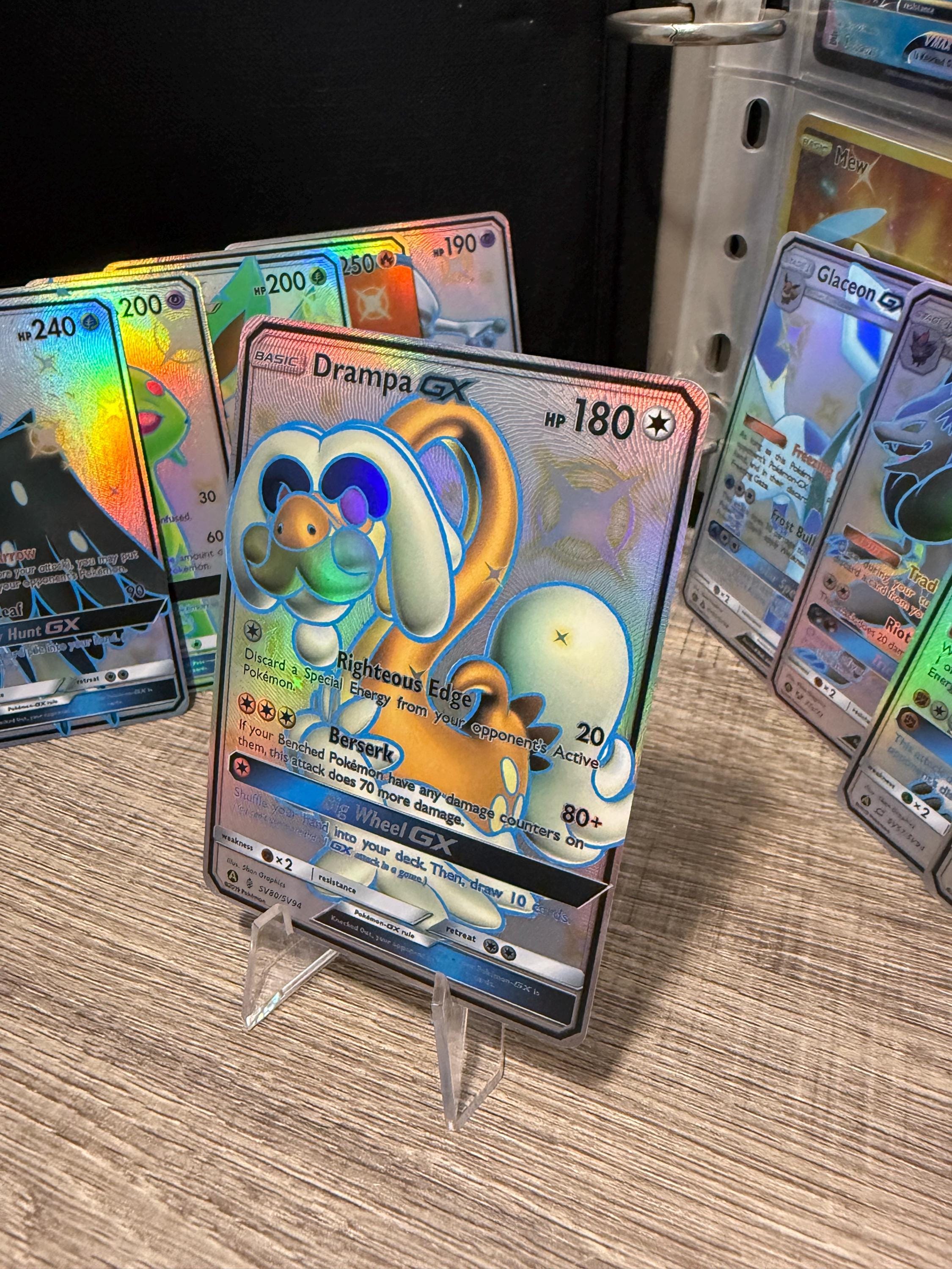 Drampa GX Hidden Fates Pokmon Gx Vstar Vmax Handmade Holo Proxy Card - Etsy