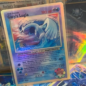 Cartão proxy Holo feito à mão do renascimento dos heróis do ginásio lugia de Gary