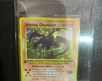 Shining Charizard Base Set 1st Edition Shadowless Handmade Holo Proxy Card