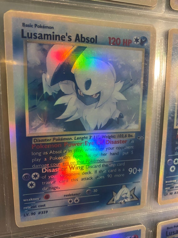 Lusamine's Absol Gym Heroes Revival Handmade Holo Proxy Card - Etsy