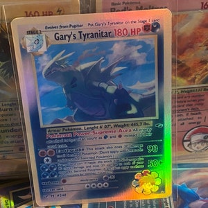 Garys Tyranitar Gym Heroes Revival handgemachte Holo-Ersatzkarte