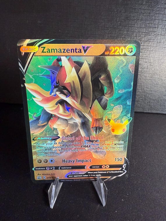 zamazenta v pokemon card Pokemon Card Zamazenta V sJ 030/028 SSR Nintendo 2021 MINT Japanese q4 main image 1