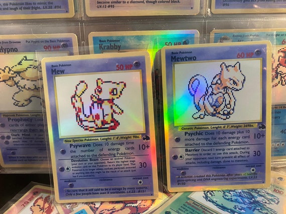 Bundle Mew mewtwo Pokemon card GB Sprite art gx vmax vstar