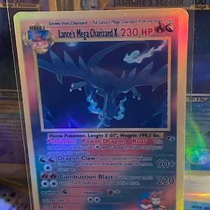 Lances Mega Charizard X Gym Heroes Revival handgemachte Holo-Ersatzkarte