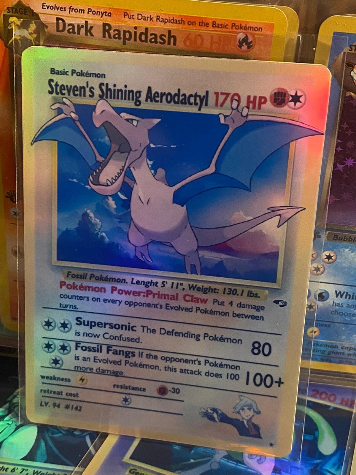 Thicc Aerodactyl Charizard Gx Ex Vmax V Pokémon Card Orica 