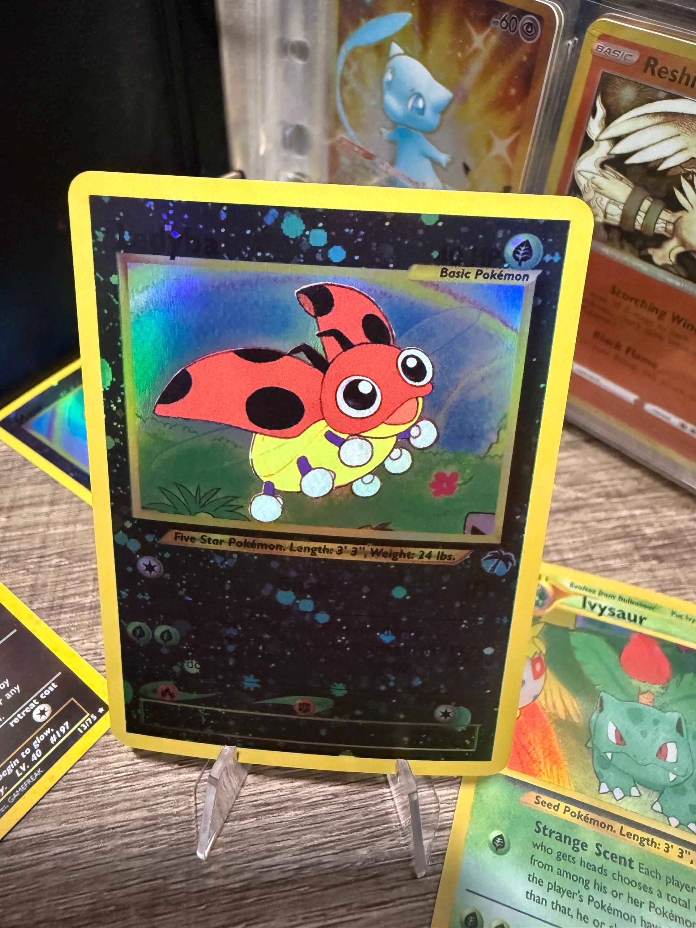ledyba pokemon card Amazon.com: Pokemon TCG: Authentic Factory Sealed Booster Pack (Includes  Mystery Card Bundle - V/VMAX 1 in 3 main image 0
