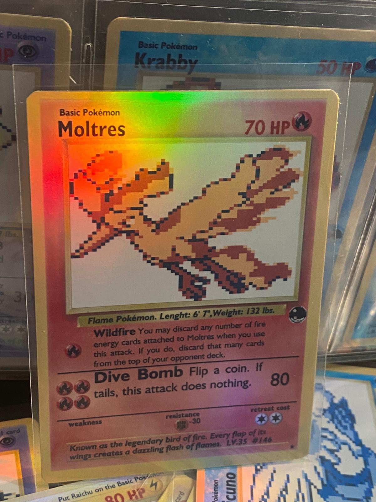 Moltres Pokemon card GB Sprite art gx vmax vstar