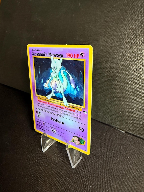 Giovanni's Mewtwo Gym Heroes Revival Handmade Holo Proxy Card - Etsy Giovanni's Mewtwo Gym Heroes Revival Handmade Holo Proxy Card - Etsy