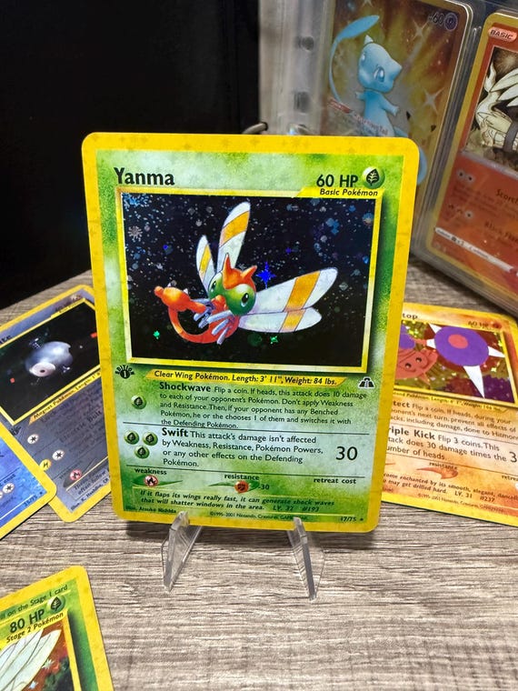shiny yanma pokemon card Yanma Southern Islands Pokémon gx vstar vmax Handmade Holo Proxy Card