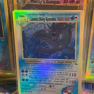Cartão proxy Holo artesanal do renascimento dos Gyarados Gym Heroes brilhantes de Lance