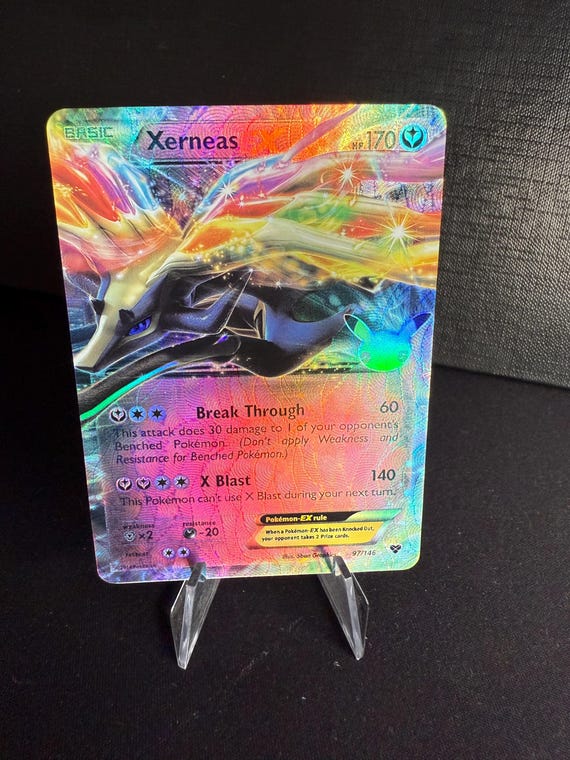 Xerneas EX Orica Pokmon gx vstar vmax Handmade Holo Proxy Card