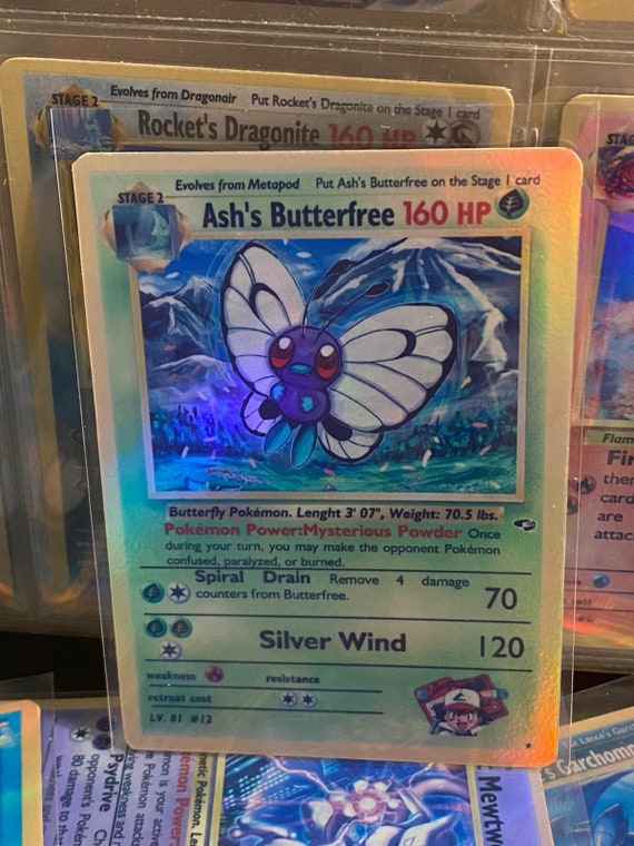 Ashs Butterfree Gym Heroes Revival Handmade Holo Proxy Card - Etsy Norway