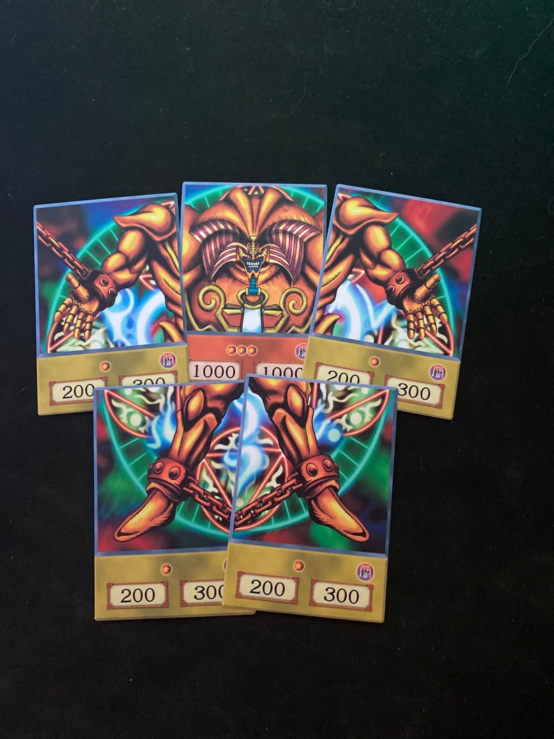 Yu gi oh Exodia the forbidden One deck x5 card yu gi oh orica Etsy
