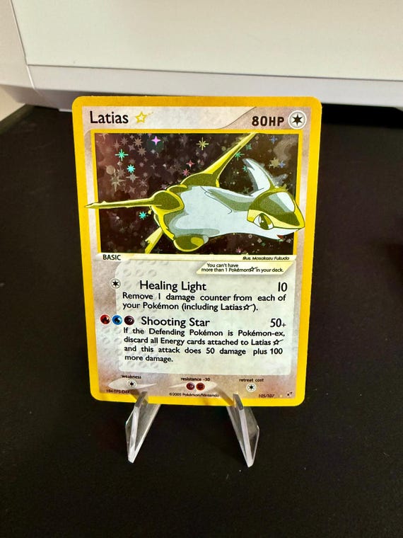 holo gold star pokemon card Pokemon Ancient Mew Card Poster Poster – Anime Town Creations main image 0