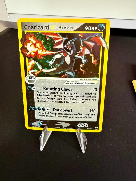 Charizard Gold Star - EX Deoxys - Pokemon - High Quality Proxy Card HOLO -  Etsy