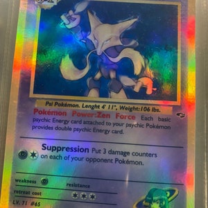 Alakazam Ex SAR 203/165 Pokemon 151 Japanese - 151 SV2A - Holographic -  Secret Rare Pokemon Proxy Card - HANDMADE - PSA graded