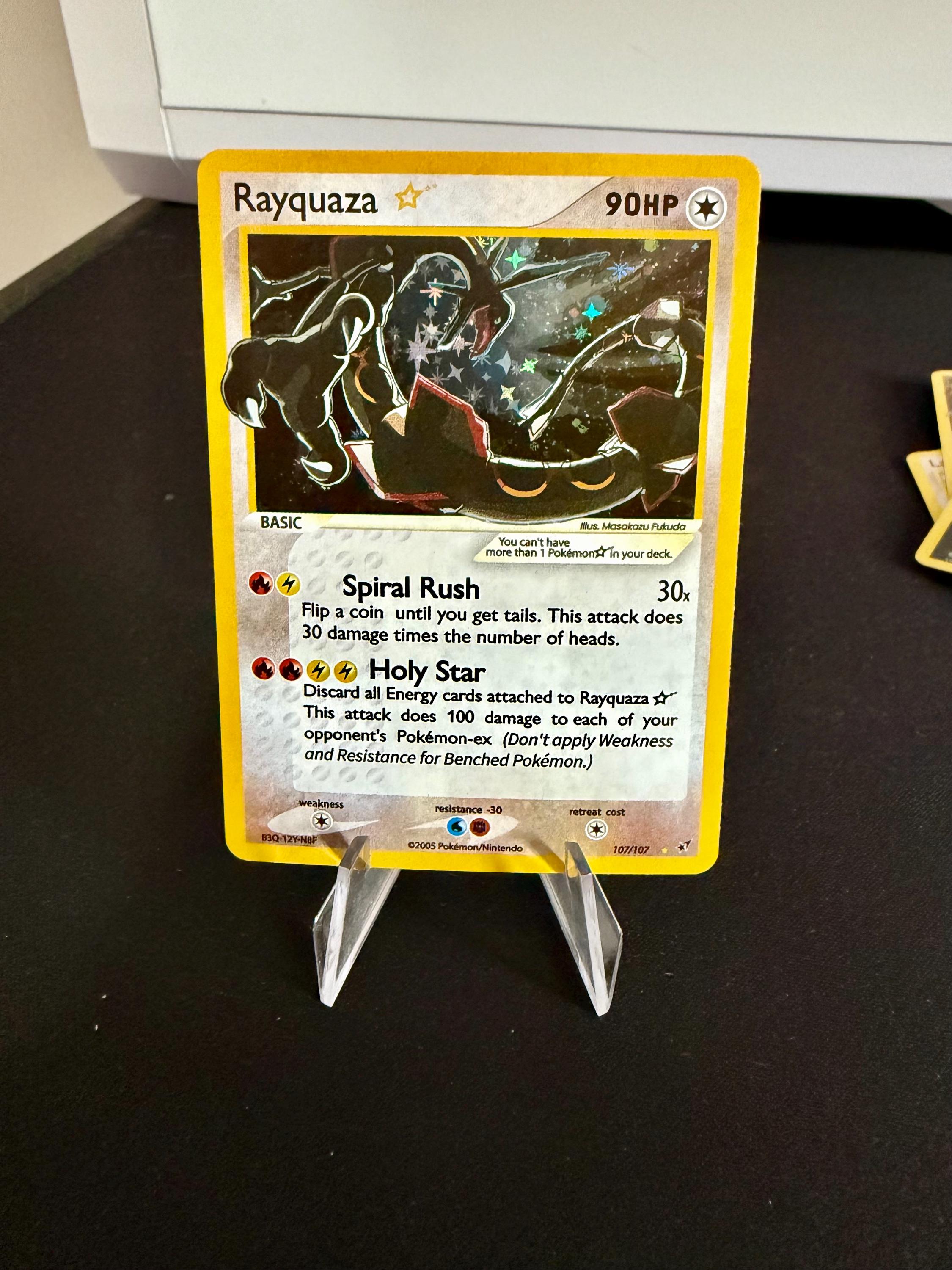 Rayquaza Gold Star - EX Deoxys - Pokemon - High Quality Rayquaza Gold Star - EX Deoxys - Pokemon - High Quality