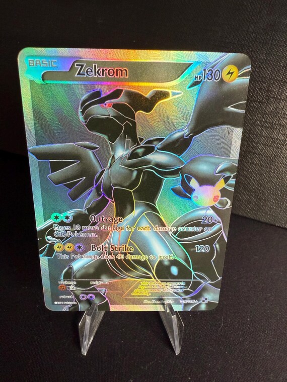 Zekrom Orica Pokmon gx vstar vmax Handmade Holo Proxy Card
