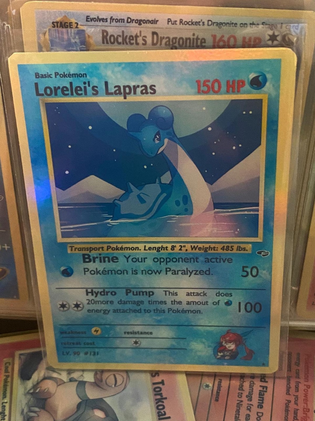 Lorelei's Lapras Gym Heroes Revival Handmade Holo Proxy Card - Etsy