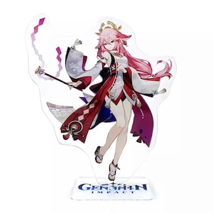 Genshin Impact Shenhe Shen He Yunjin Yun jin Yae Miko GM acryl stand figuur modelplaat houder topper anime